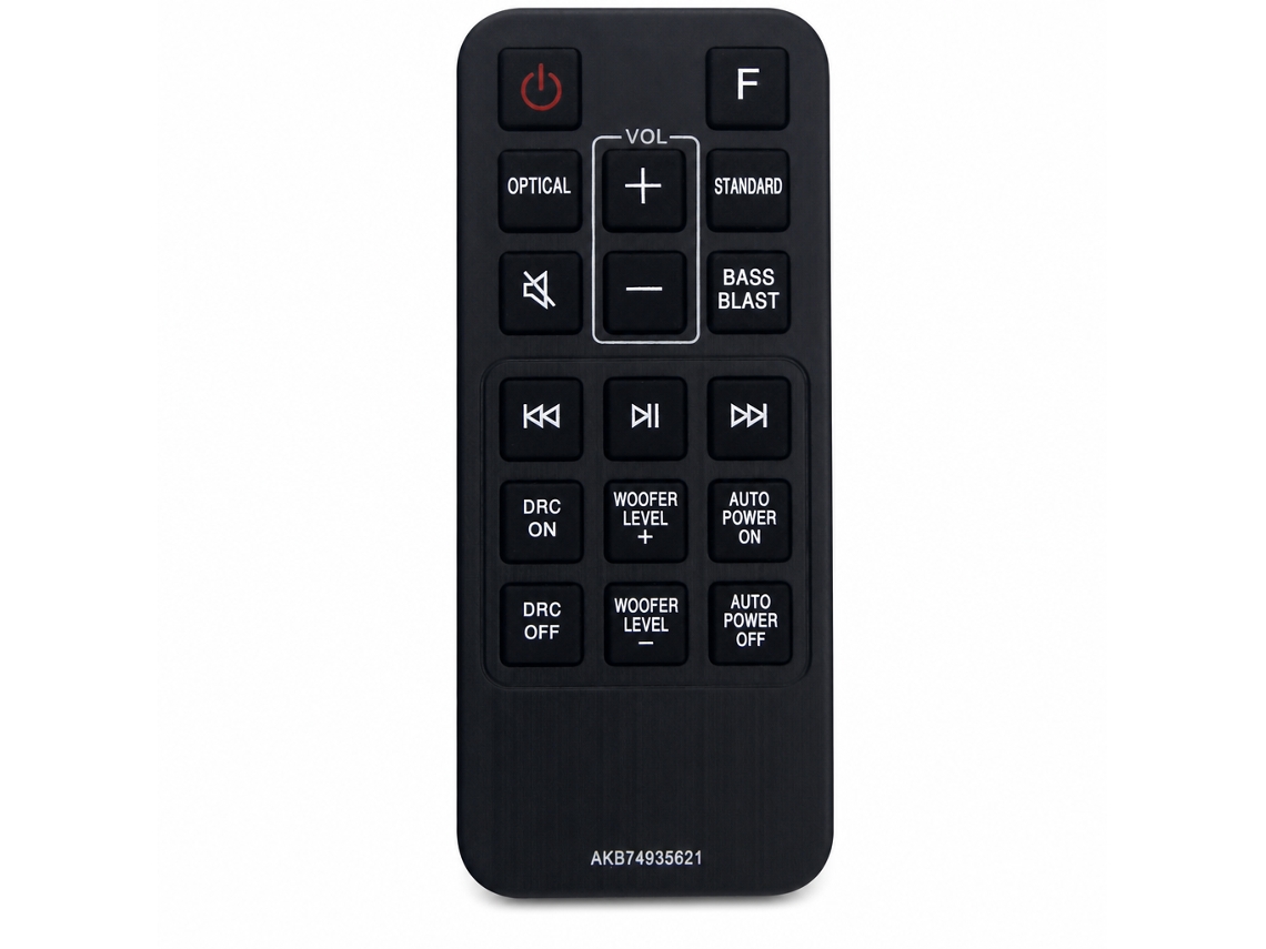 Comando À Distância Para Soundbar Compatível Com Lg Akb74935621, Sem Configuração