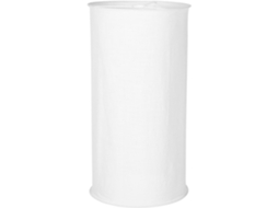 Elegante Candeeiro De Mesa Em Tecido Branco - Instalação De Design