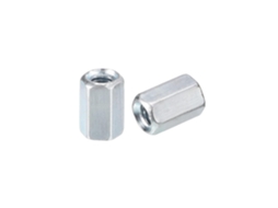 Conjunto de 10 Porcas Sextavadas Longas M5x8x10mm para Acoplamento Hastes Roscadas em Aço Carbono CHABERLU