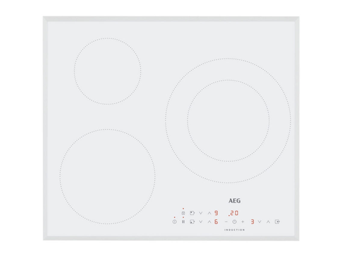 Placa de Indução AEG IKB63300FW (Elétrica - 59 cm - Branco)