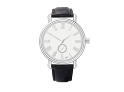 Relógio de pulso masculino casual de couro simples G4 Quartz