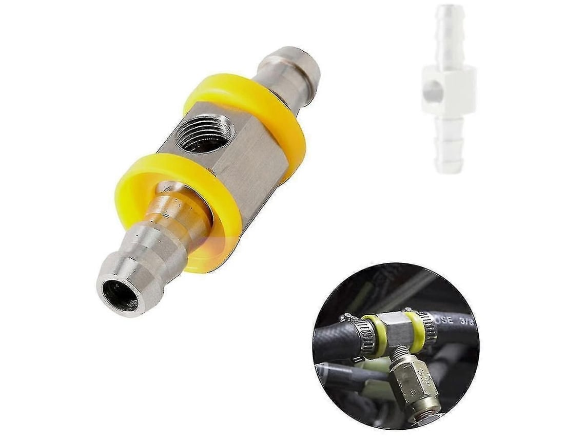 Manômetro Universal De Pressão De Combustível 140 Psi Com Sensor De Linha De Combustível De 1/8 Npt E 3/8 Polegadas