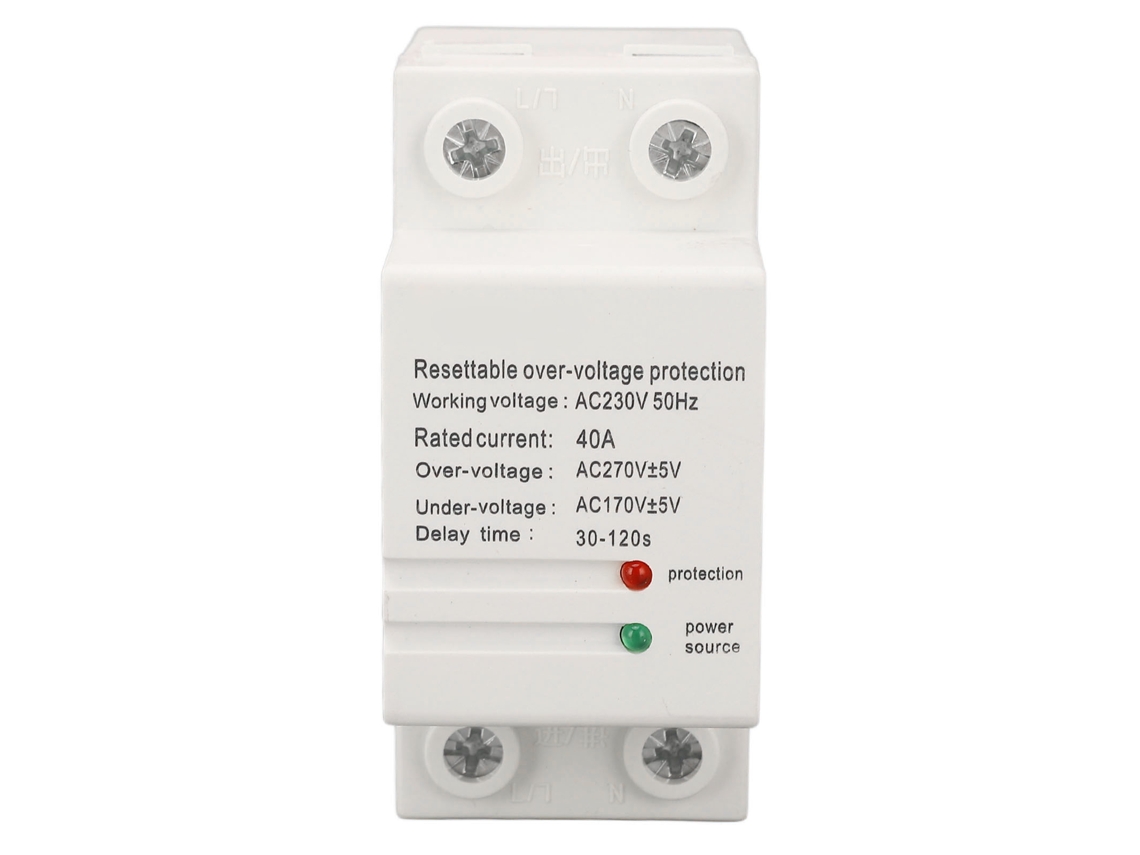 Dispositivo de Proteção de Voltaje Monofásico 40A AC230V com indicador de luz S/MARCA