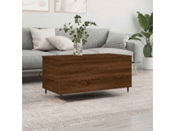 Vidaxl Mesa Centro 90x44,5x45 Cm Derivados Madeira Carvalho Castanho