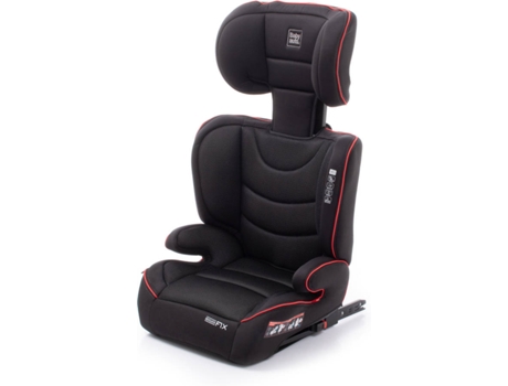 Cadeira Auto BABYAUTO Jet Fix 23 Preto Pipping Vermelho (Grupo 2/3)