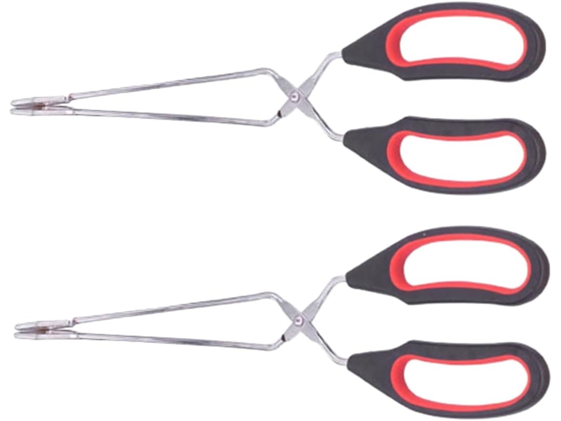 Pinça Multifuncional Para Churrasco 2 Peças, Pinça Para Alimentos, A Prova De Derramamento, Ideal Para Carnes E Pizzas