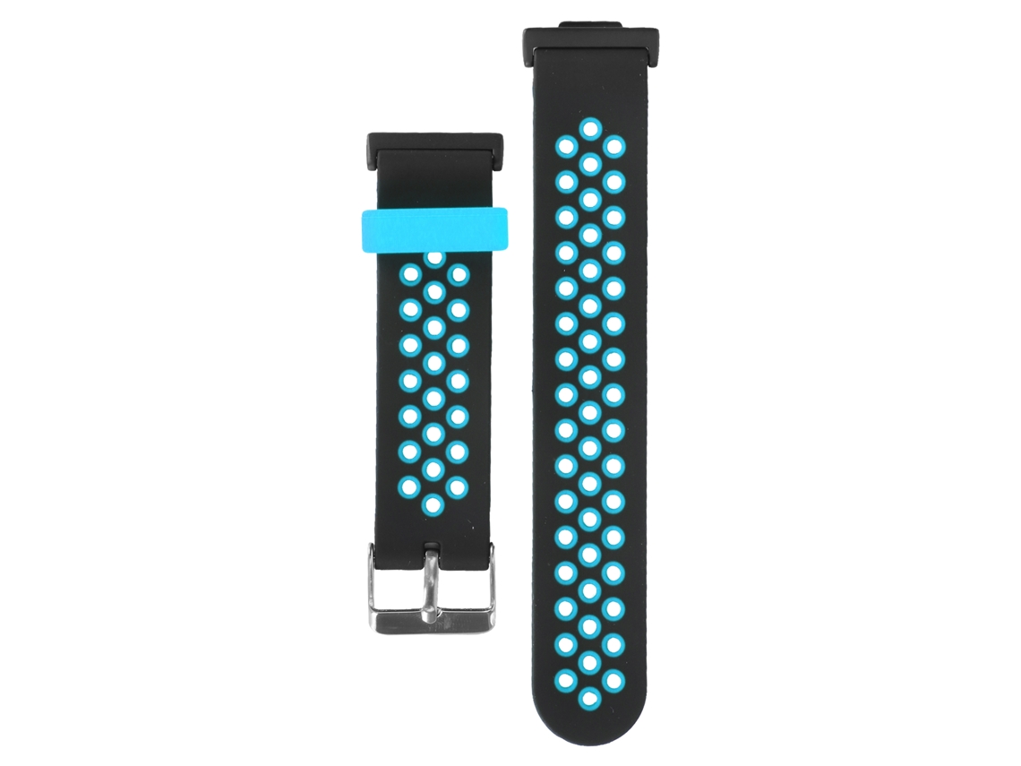 Cinto De Pulso Silicone Resistente Ao Suor Ajustável Watch Fit 2 Preto Azul