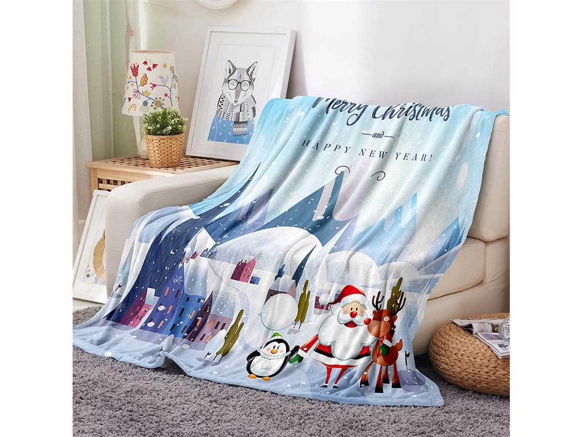 Manta de Flanela Fansu Estampa 3d Macia e Felpuda Ideal para o Inverno Perfeita Cama Ou Sofá Adequada Adultos