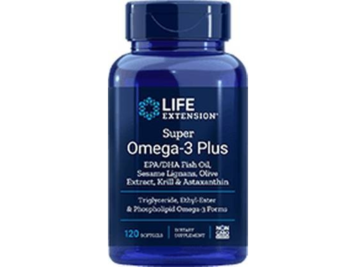 Suplemento Alimentar LIFE EXTENSION Super Omega- W / Krill (120 pérolas)