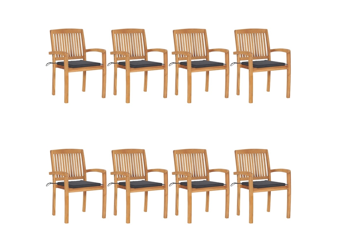 Garden Chair, Garden Chairs Vidaxl Antracite Madeira (n/a)