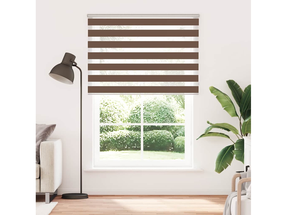 Maison Exclusive - Cortina De Zebra 155x200 Cm Largura Do Tecido 150,9cm Poliéster