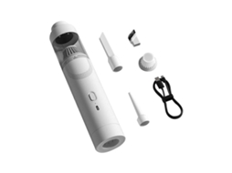 Aspirador De Pó Sem Fio Para Carro, Alta Sucção, Extração De Ar, Modelo Recarregável, Aspirador De Pó Para Casa E Carro, Branco. Brilvibera