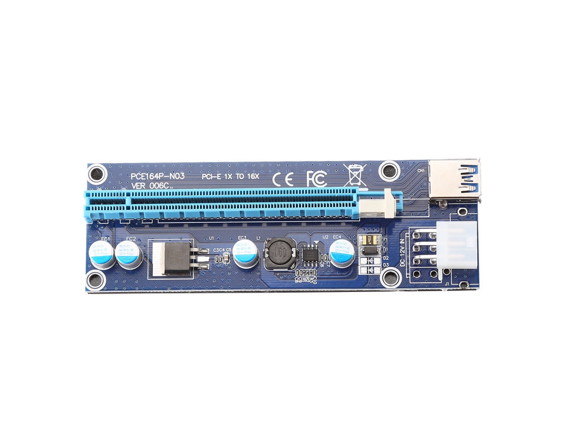 Adaptador Riser Pci-e 1x Para 16x Placa Gráfica