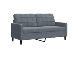 2-seater Sofa, 2-seater Sofas Vidaxl Cinzeto Veludo (n/a)