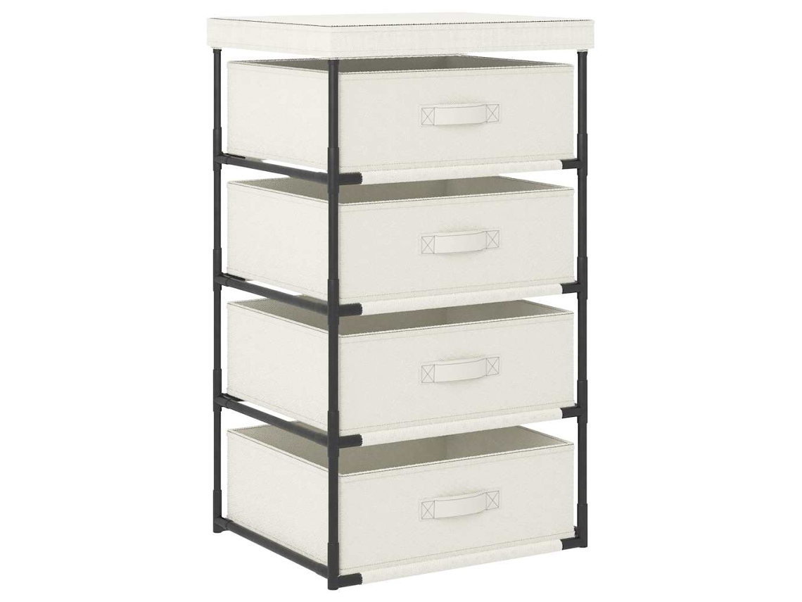 Storage Rack, Storage Racks Vidaxl Creme Tecido (n/a)
