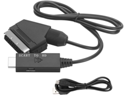 Adaptador Conversor Scart 1080p Compatível para Computador/projeção/tv SFUSHOS