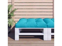 Vidaxl Almofadão Para Sofá De Paletes 80x80x12 Cm Tecido Turquesa