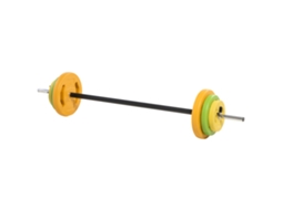 Conjunto de Halteres de Ferro Fundido 20kg S/MARCA (com tubo de conexão, alça antiderrapante)