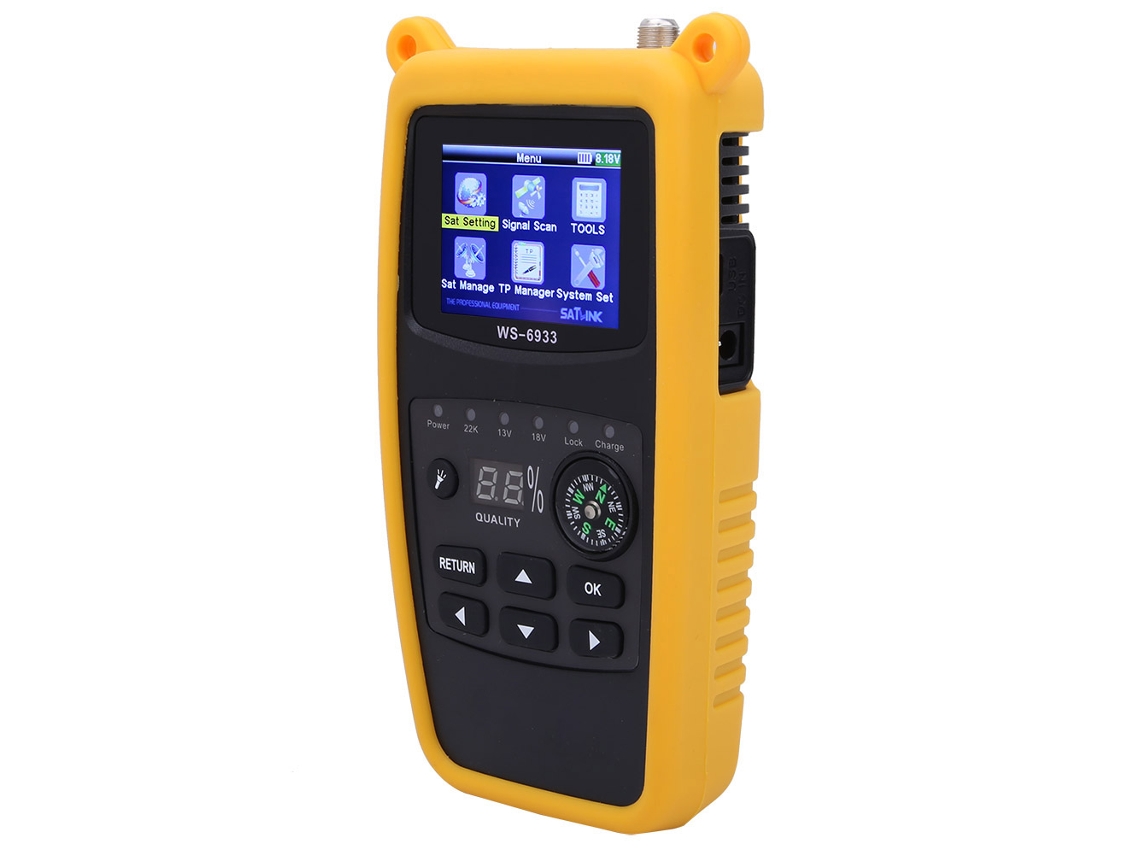 Laxiscreed Localizador De Sinal Satélite Digital Com Lcd E Entrada Usb