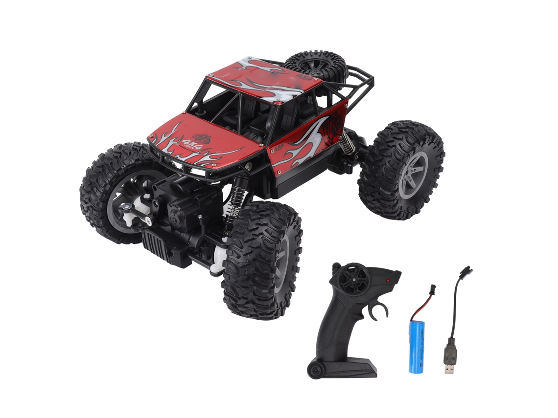 Carro de Controlo Remoto 4wd 2.4ghz Shell Metal Vermelho