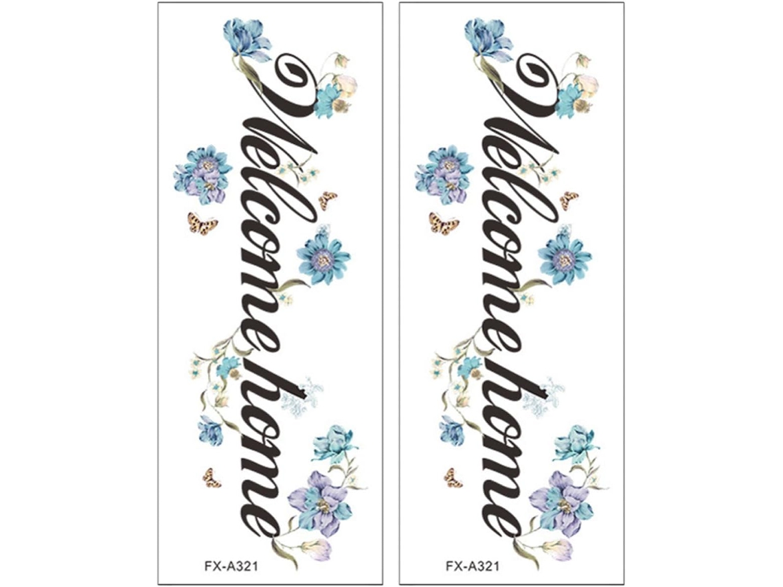 Adesivos De Parede Decorativos Em Pvc Para Casa, Com Estampa Floral, Fáceis De Remover.