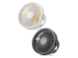 Ventilador De Teto Usb Para Camping, Trilhas E Atividades Ao Ar Livre, Com Circulação De Ar Sem Fio, Na Cor Preta