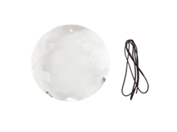 Pendente De Prisma Com Cordão, Cristal Polido Para Janela, Criador De Arco-íris, Decoração Transparente
