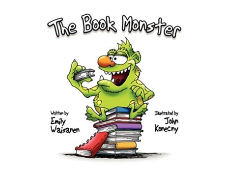 Livro The Book Monster de Emily Waisanen (Inglês)