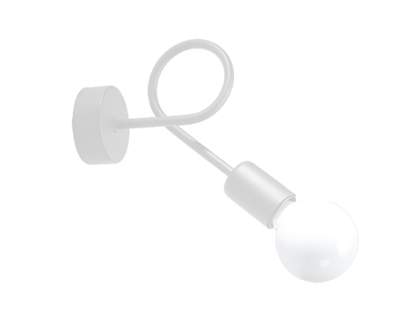 Candeeiros de Parede Supel de Aço Branco 20X25X8Cm SOLLUX LIGHTING