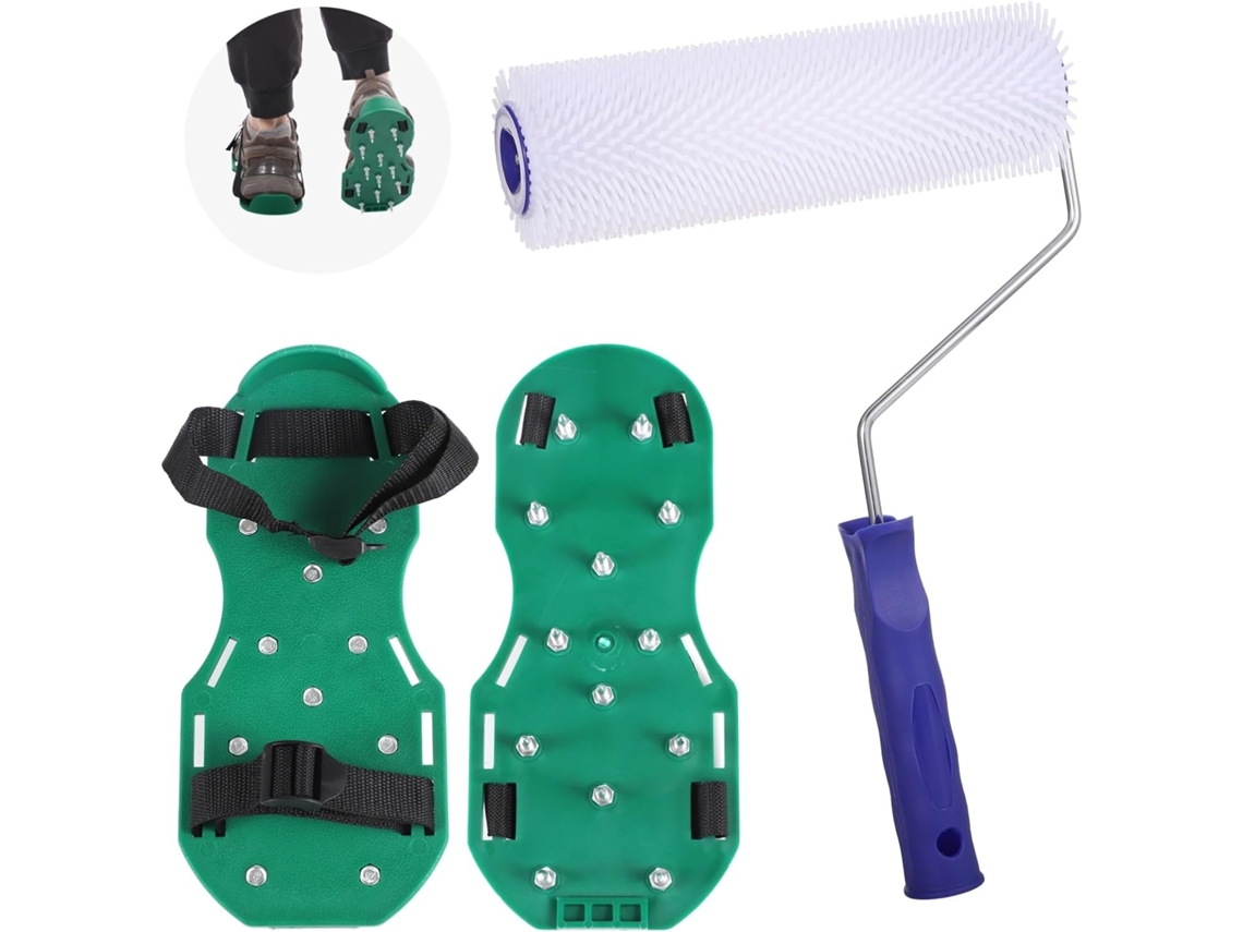 Kit De Rolo Com Pontas 9 Polegadas Sapatas, Autonivelante Para