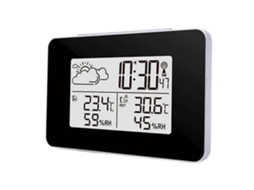 Estação Meteorológica Com Rádio Despertador, Termo/higrômetro E Sensor De Rádio Externo Olysi Shop