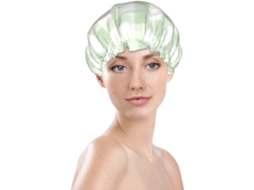 Touca De Banho Feminina, Reutilizável, Impermeável, Dupla Camada, Com Elástico, Ideal Para Cabelos Longos, Estampa