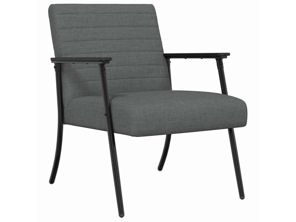Conjunto 1 Poltrona Moderna Vidaxl Cinzento Tecido (59 X 75 X 78 Cm)