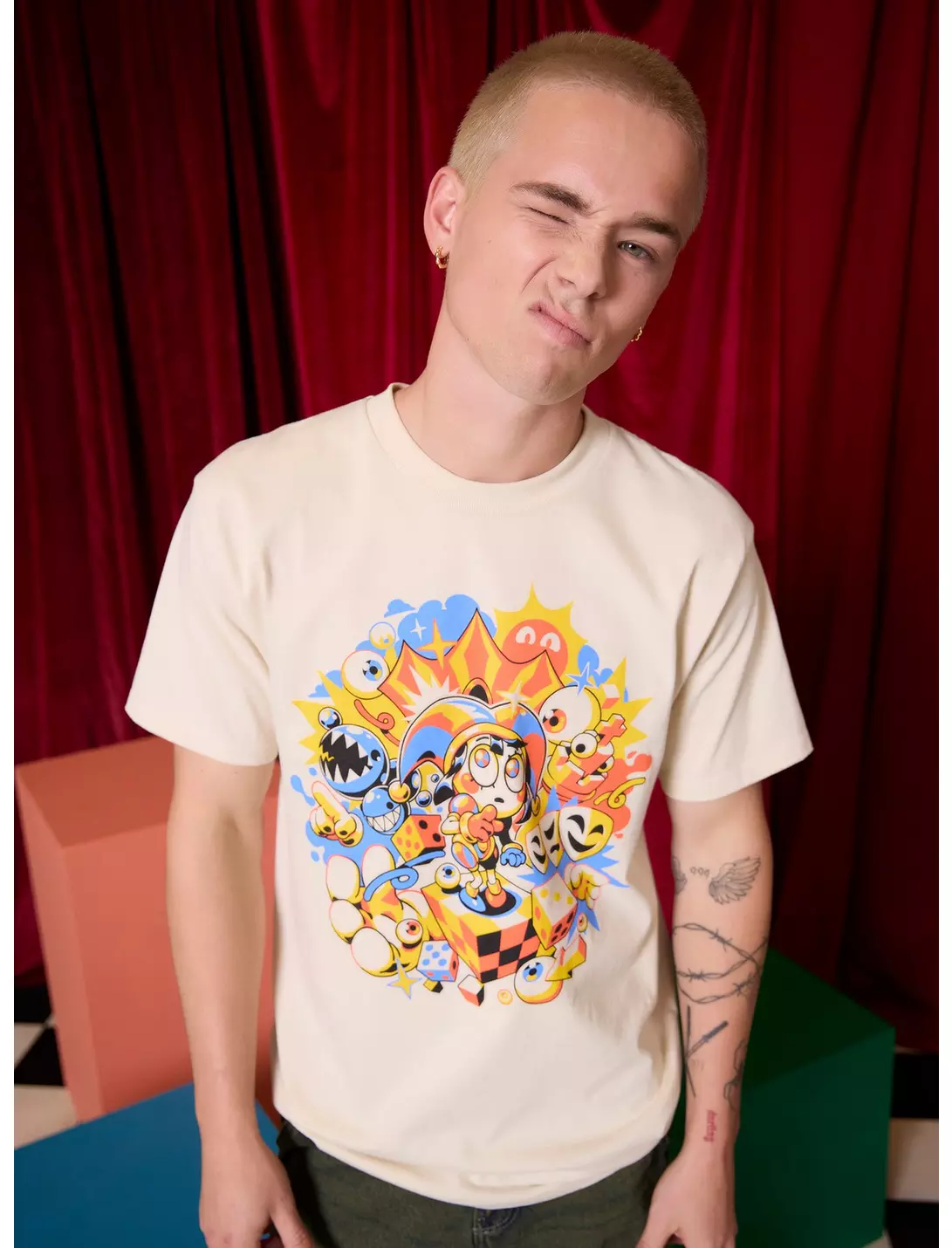 The Amazing Digital Circus Pomni Collage T shirt Unisex Adults Size:m ROCKINSTONE