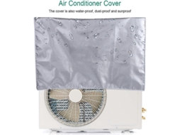 Capa Externa para Ar Condicionado Prata 86x35x60cm Protetora Uv Água Poeira