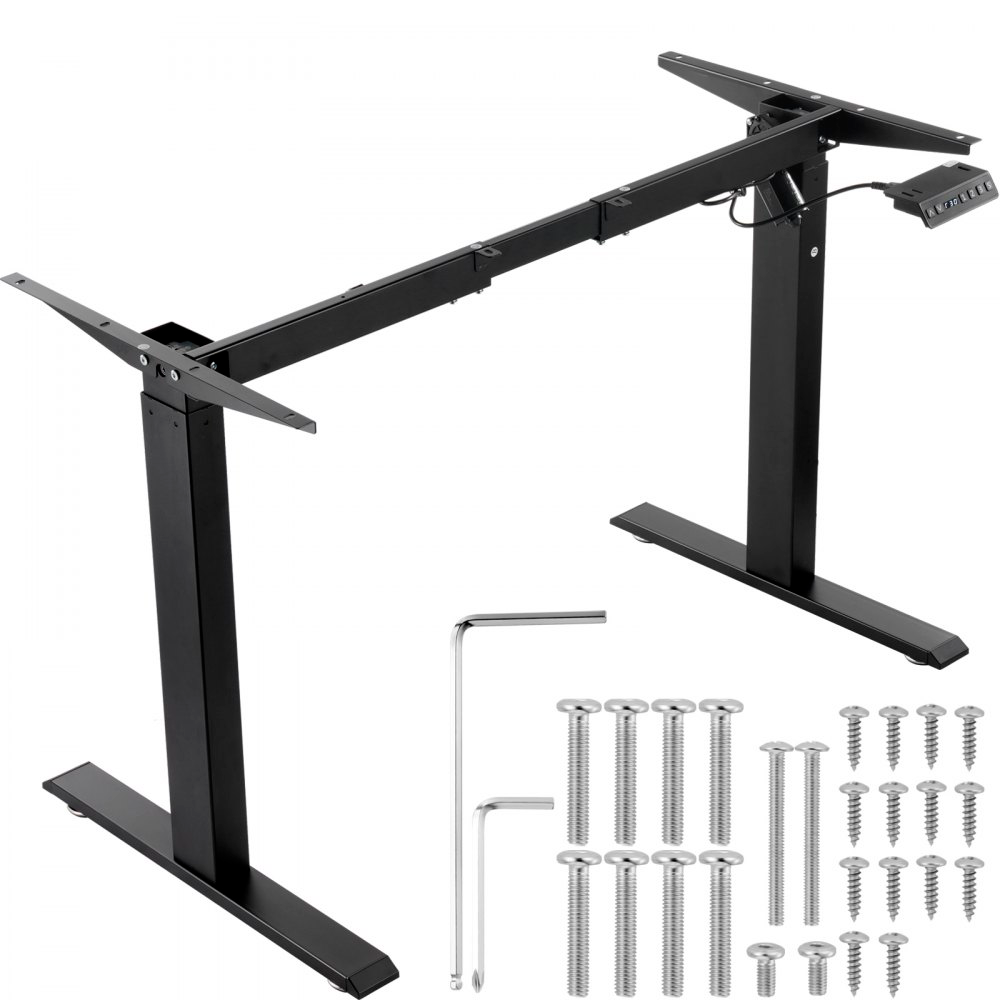 Base De Secretária Elétrica Ajustável 70 135cm Com Memória E Motor Silencioso Tekmaquinas