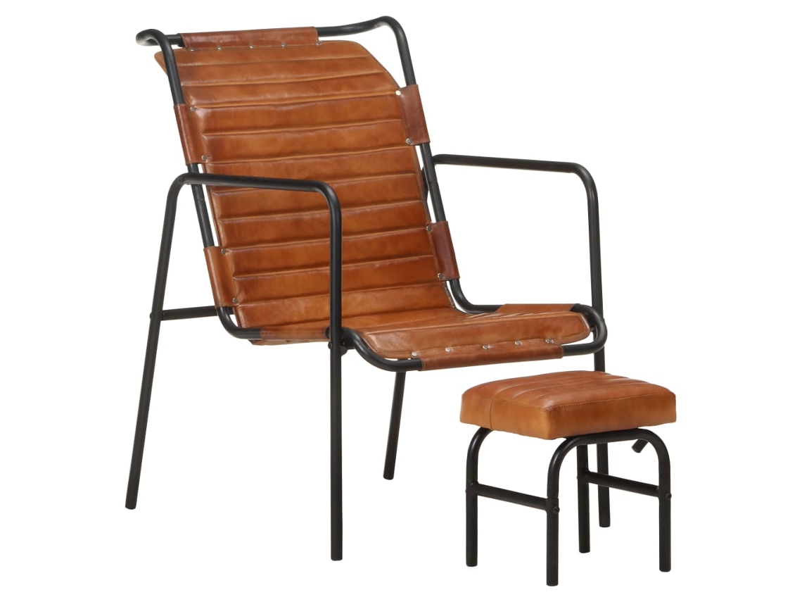 Relaxing Armchair, Relaxing Armchairs Vidaxl Marrom Couro