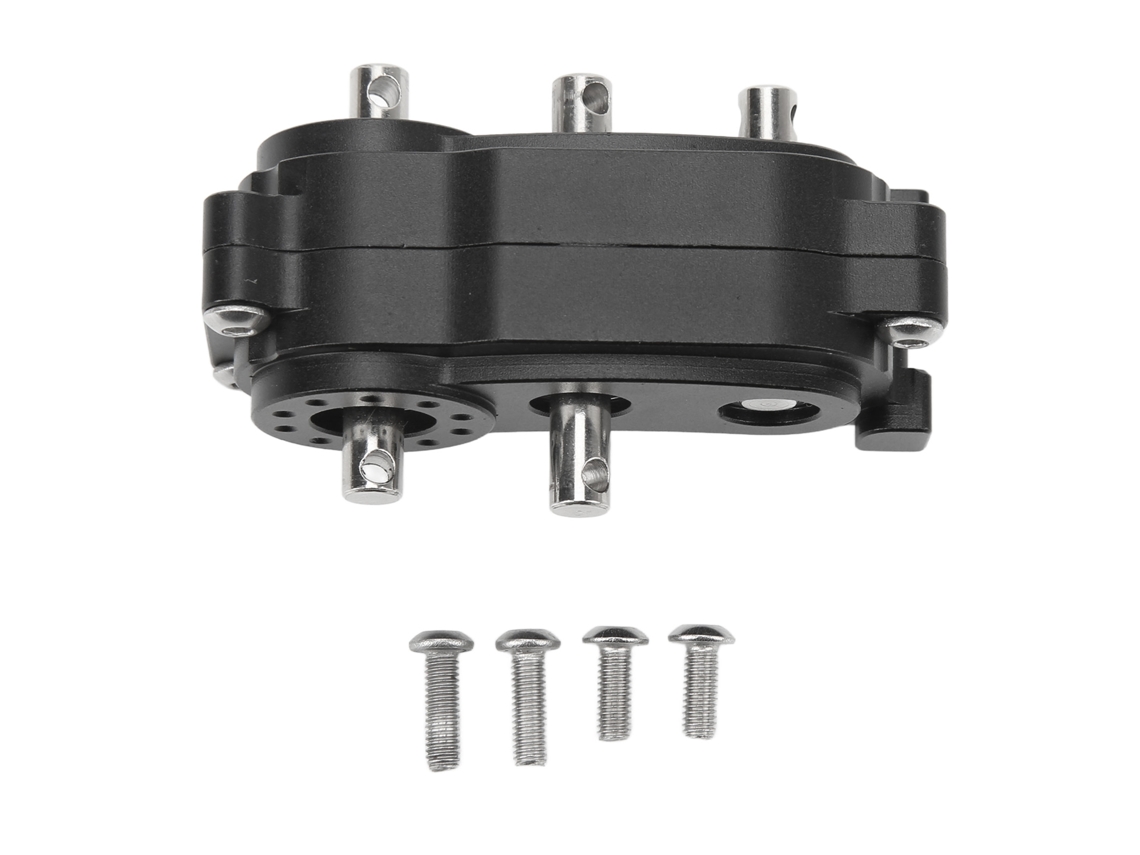 Mali caixa de Transferência de Caixa de Engrenagens 2 Velocidades 313mm Rc Peças Cnc para Carro Rc Scx10 1/10 Preto