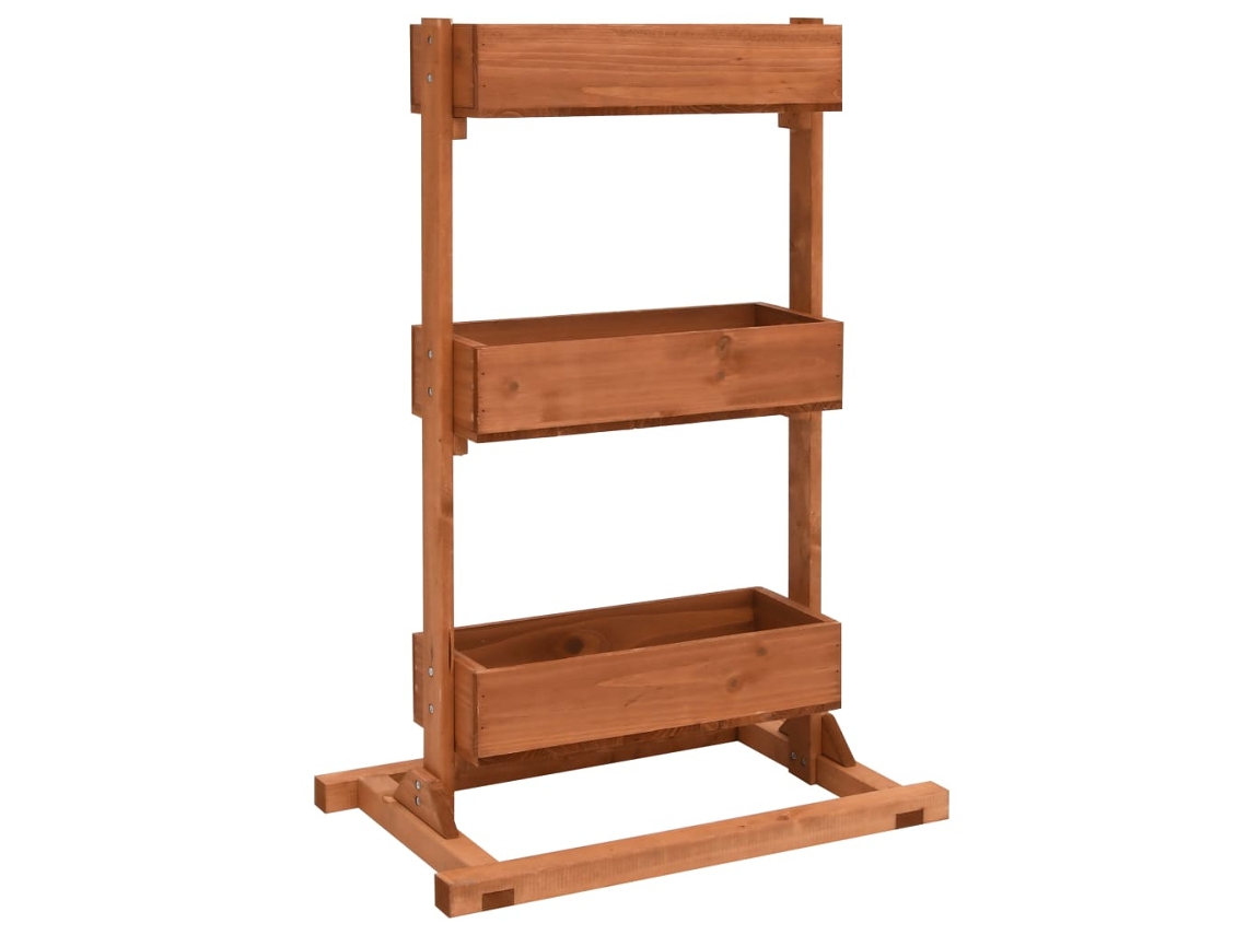 Planter, Planters Vidaxl Marrom Madeira