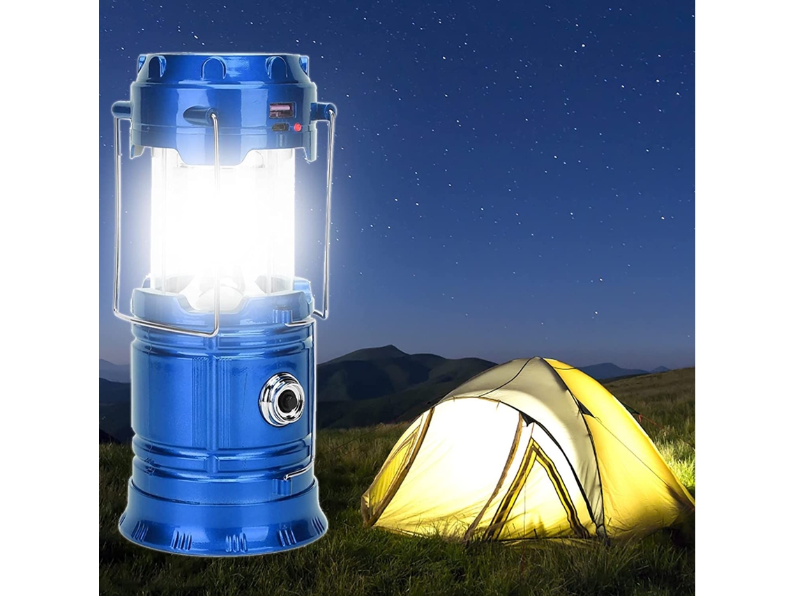 Lanterna Led Portátil Para Acampamento, Lanterna Azul Ultra Brilhante, Recarregável Por Usb, Alimentada Por Bateria, Para Acampame Aquaforge