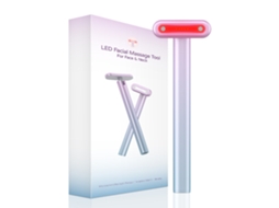 Lâmpada De Terapia De Luz Vermelha Quatro Em Um, Massageador Facial E De Pescoço Com Microcorrente Ems.