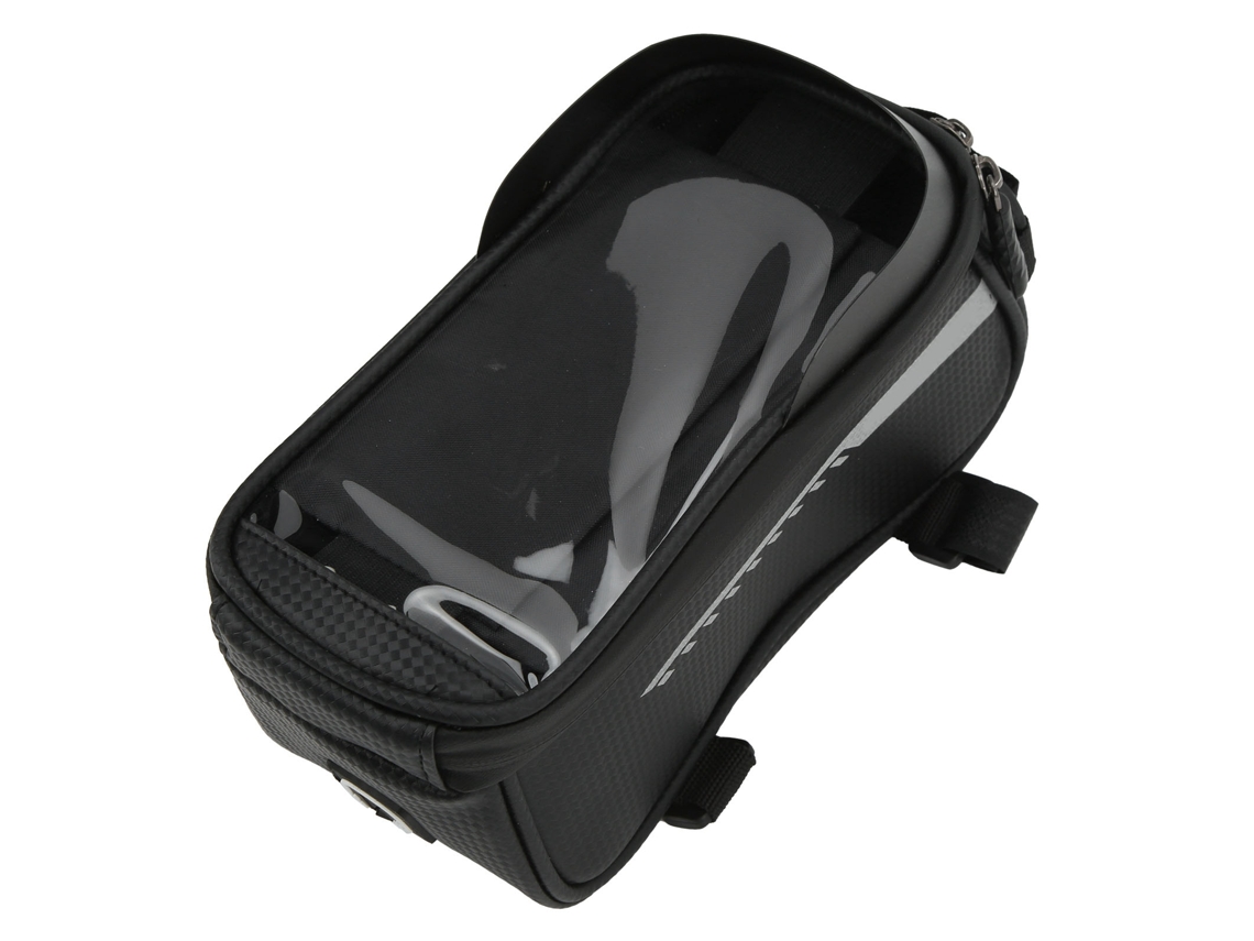 Bolsa Dianteira Impermeável para Bicicleta, com Tela Tátil, para Telefones até 6,5 Polegadas | S/MARCA
