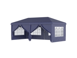 Tenda para Festas 585x295x270 Cm Azul S/MARCA