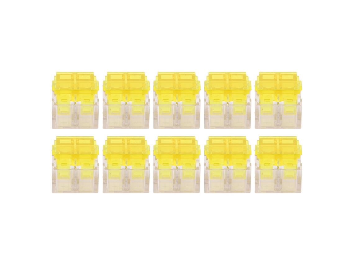 10pcs Conector De Fio Tipo T Bloco Terminal Divisor Rápido Seguro Isolante Para Fios Macios E Duros