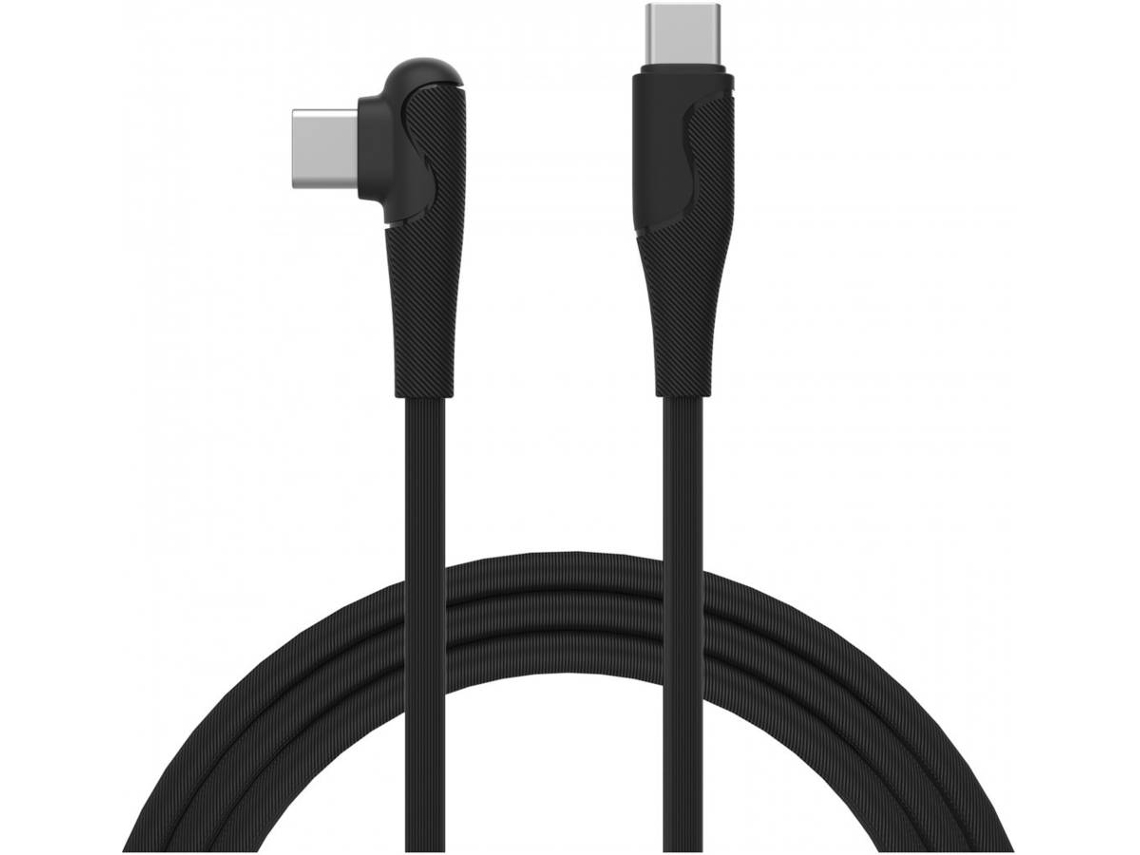 Cabo MUVIT USB-C a USB-C Gaming (3A/60W 1.2M Preto)