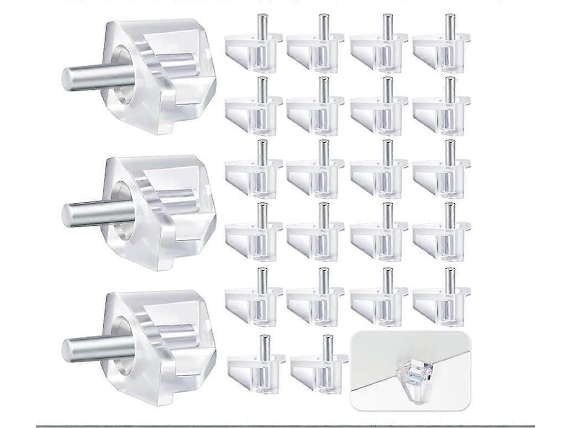 40 Pinos De Prateleira Transparentes, 3mm