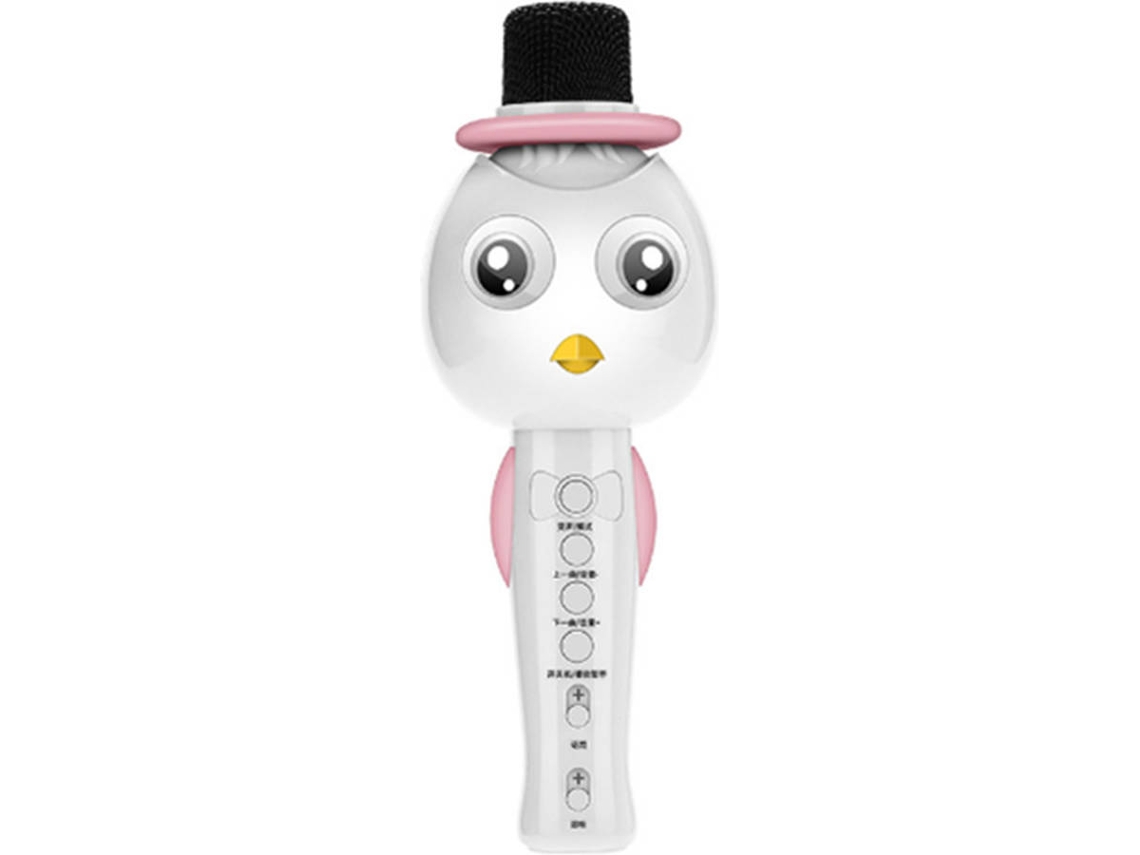 Microfone de Karaoke WJS Multicolor Rosa