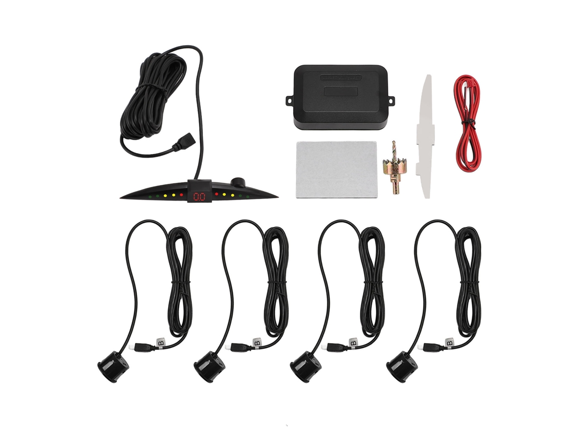 Sistema De Radar De Ré Com 4 Sensores E Display Led