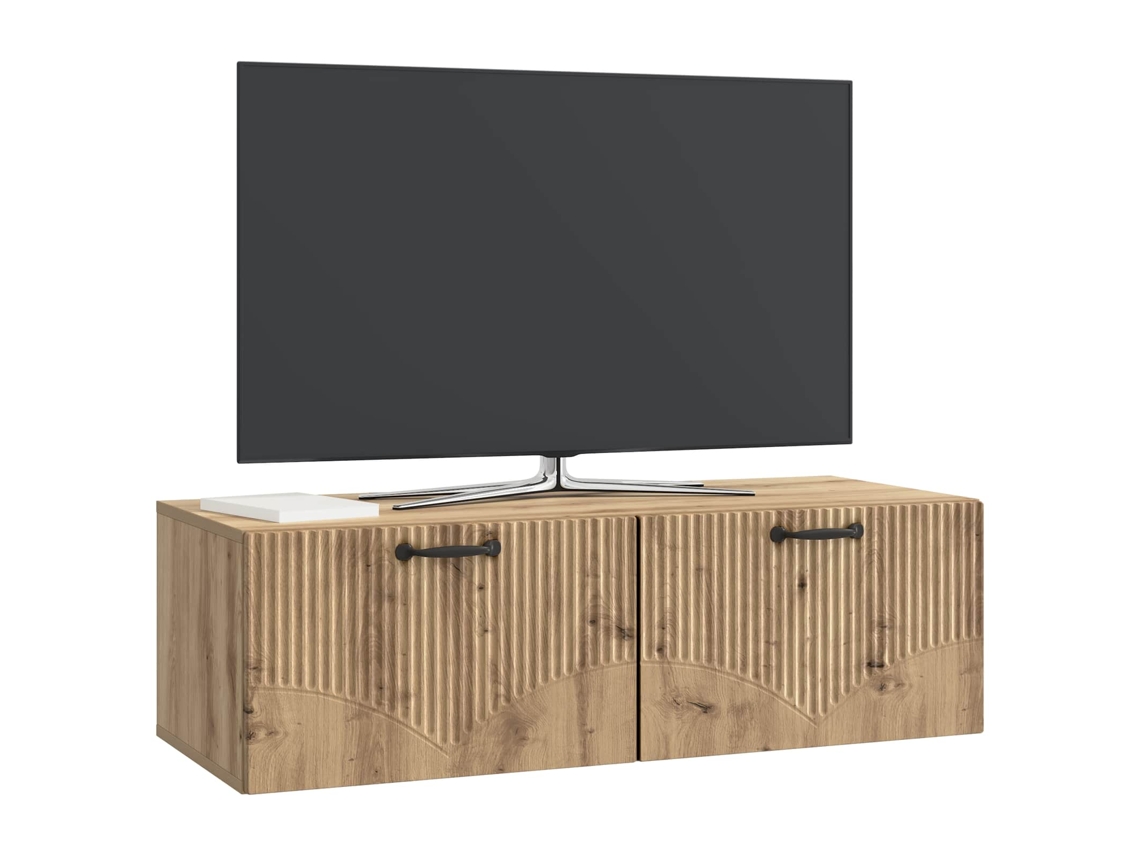 Gabinete de TV de parede MAISON EXCLUSIVE carvalho artesanal 98x41x30 cm