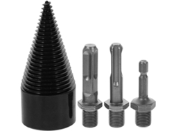 Conjunto De Brocas Impacto Para Rachar Lenha, Cônicas Aço Reforçado,